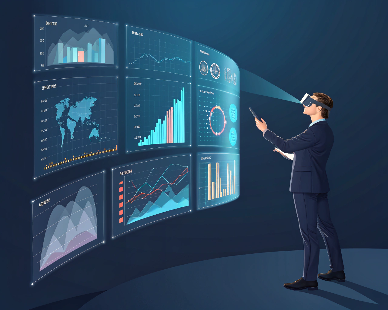Realidad aumentada para visualización de datos empresariales